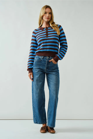 Half-Button Polo Sweater