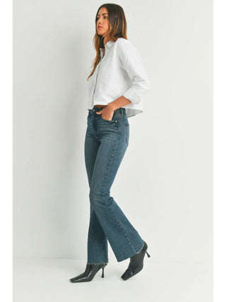 High Rise Scissor Cut Flare