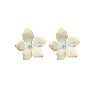 Cascade Mini Stud - Pearl & White