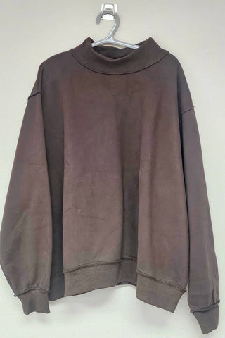 Reversible Mock Neck Sweatshirt