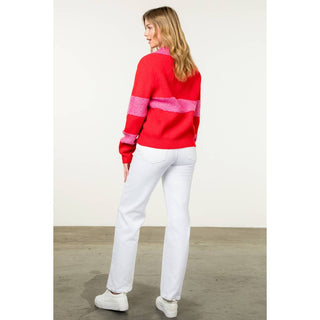 Collared Colorblock Sweater