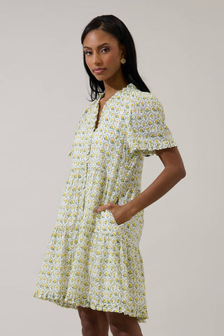 Trinny Floral Kara Shift Mini Dress