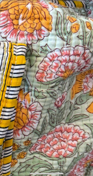 Sunshine Block Print Quilted Bag Collection