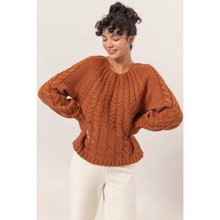 Cable Knit Pattern Sweater