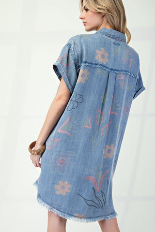 Twill Denim Dress