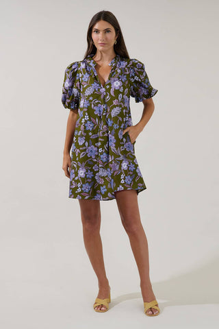 Aurora Shift Mini Dress Reverie