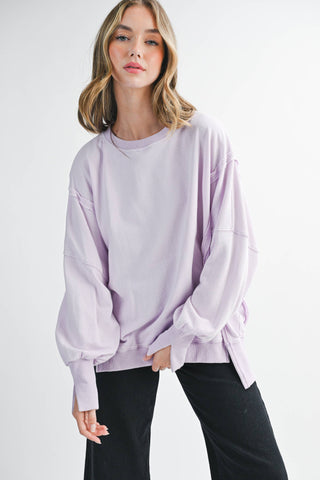 Oversized Seam Detail Pullover
