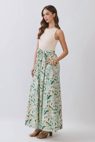 Karsen Contrast Maxi Dress