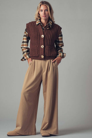 Chunky Knit Sweater Vest