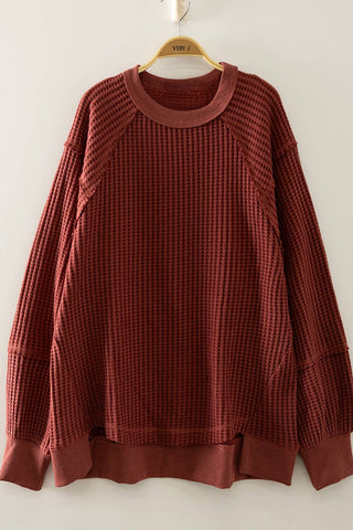 Waffle Patch Pullover