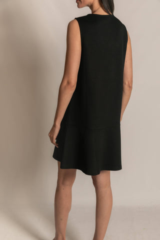 Butter Modal Sleeveless Flutter Skirt Mini Dress