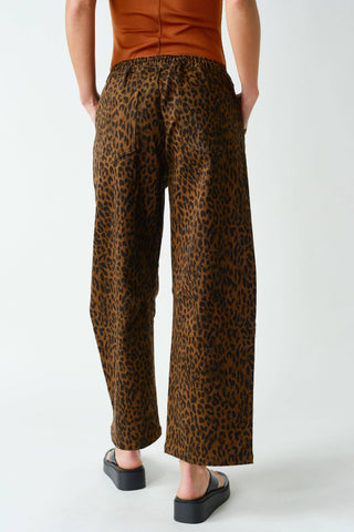 Leopard Lounge Wide-Leg Pants