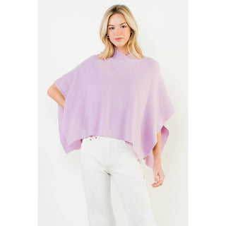 Ribbed Knit Poncho Top
