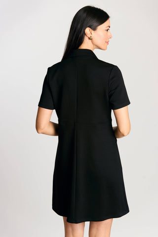 Butter Modal Quarter Zip Short Sleeve Dress
