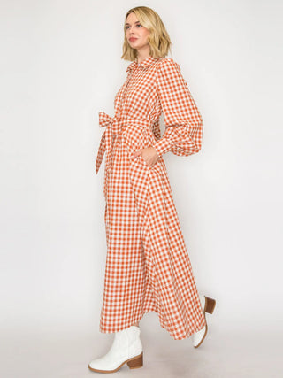 Gingham Daydream Maxi Dress