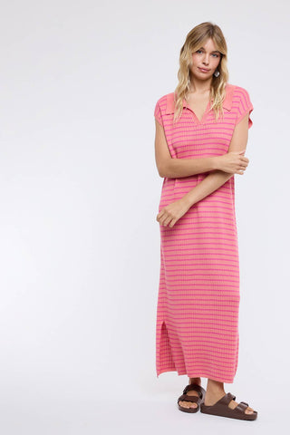 Sorbet Stripe Midi Dress