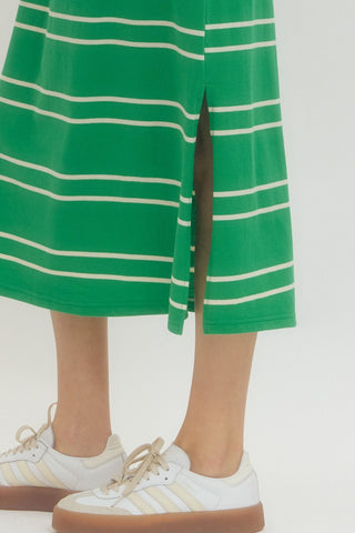Polo Stripe Midi Dress