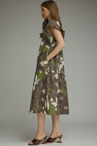 Greene Floral Midi Dress