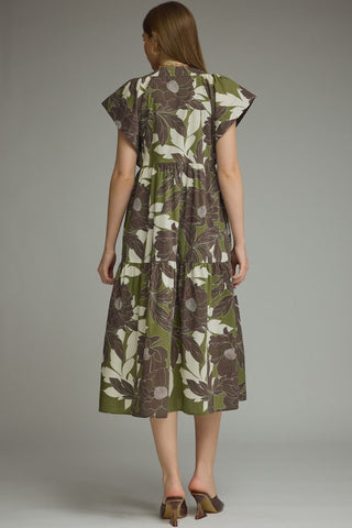 Greene Floral Midi Dress