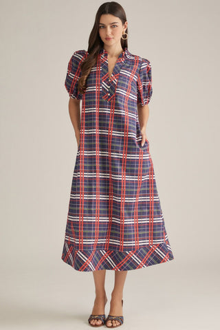 Patricia Plaid Maxi Dress
