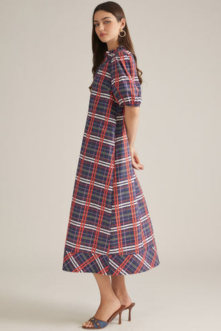 Patricia Plaid Maxi Dress