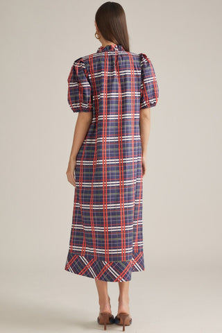 Patricia Plaid Maxi Dress