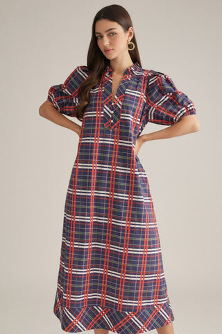 Patricia Plaid Maxi Dress