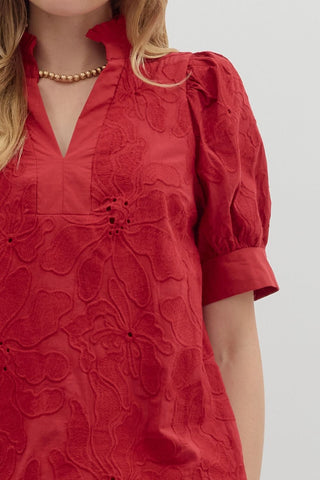 Vickie Floral V-Neck Blouse