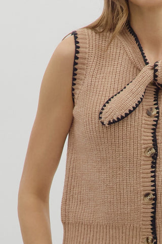 Neck Tie Sweater Vest