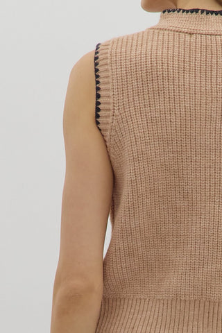 Neck Tie Sweater Vest