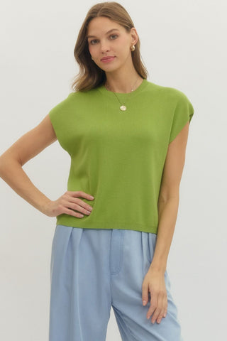 Cambell Cap Sleeve Sweater