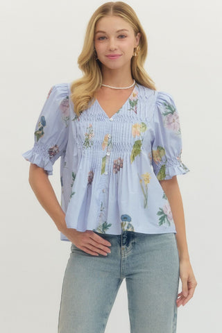 Darling Pintuck Blouse