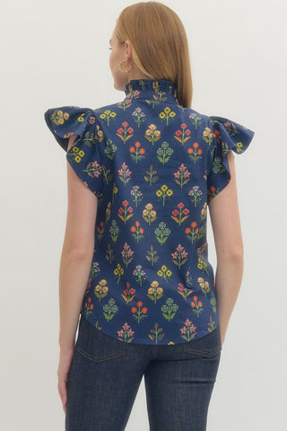 Lindsey Flutter Blouse