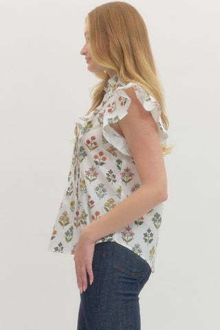 Lindsey Flutter Blouse