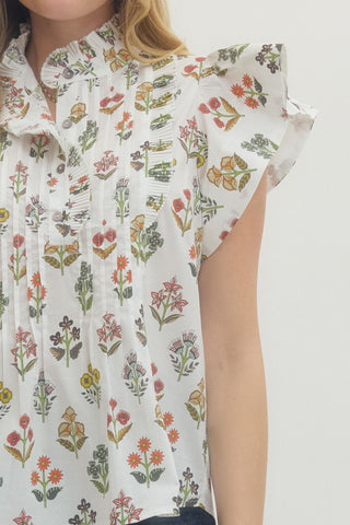 Lindsey Flutter Blouse