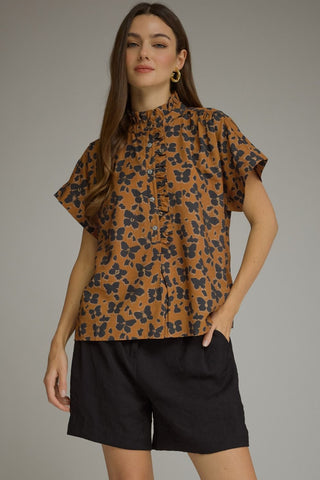 Camel Butterfly Top