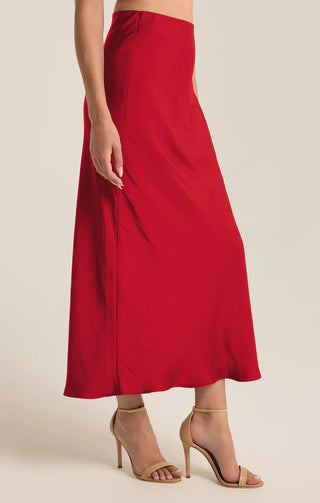 Europa Luxe Sheen Midi Skirt