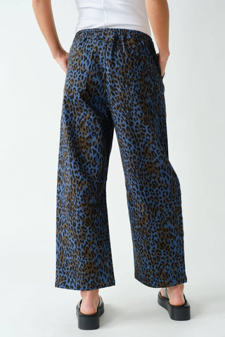 Leopard Lounge Wide-Leg Pants
