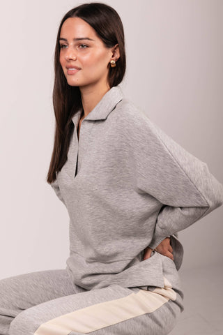 Butter Modal Collared Long Sleeve Top