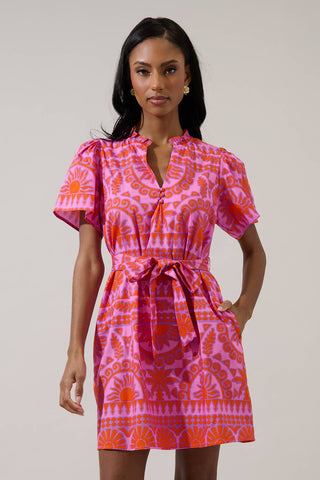 Tarie Tropical Ema Shift Mini Dress