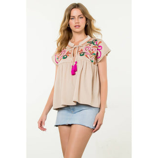 Emily Tassel Tie Top