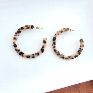 Camy Hoops - Cheetah