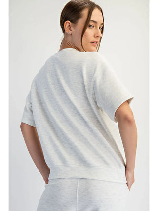 Modal Scuba Basic Short Sleeve Top