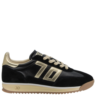 Jogger N in Black Gold Sneakers