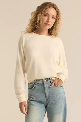 Saldana Reverse Fleece Top