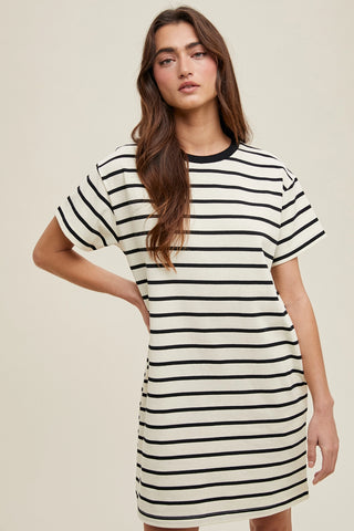 Striped Mini Tee Dress