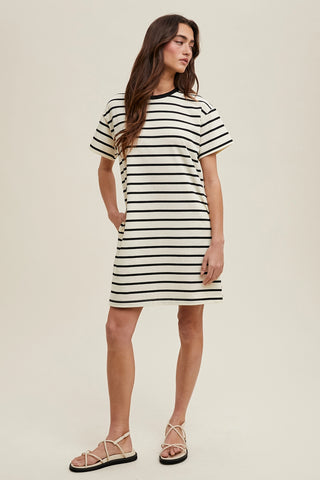 Striped Mini Tee Dress