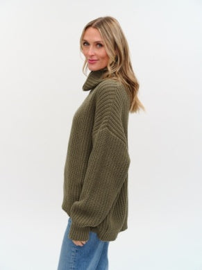Delaney Oversized Turtleneck Sweater
