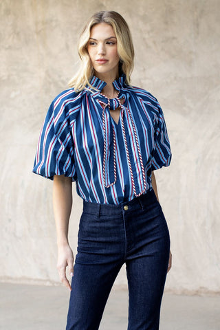Rebel Tie Front Blouse