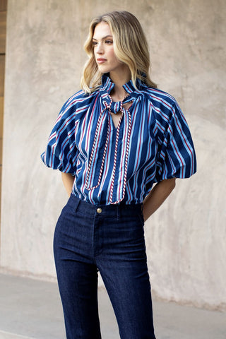 Rebel Tie Front Blouse